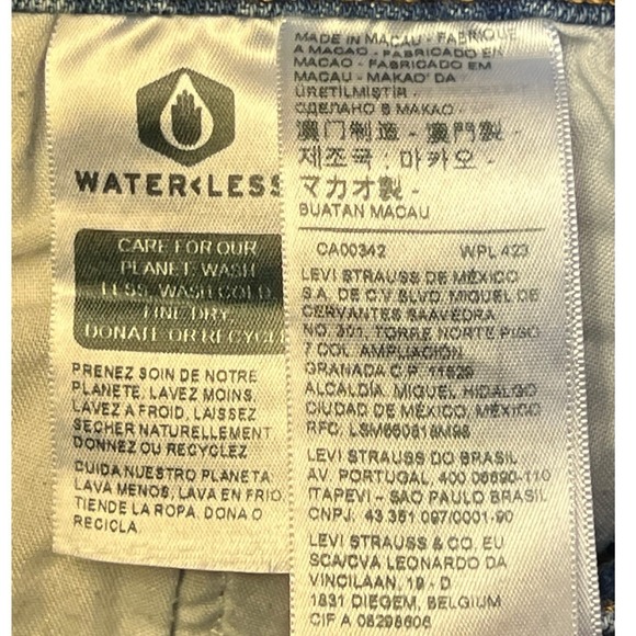 Levi's Wedgie Straight Jeans Premium Denim Light Wash Women's Size 25 - Picture 9 of 13